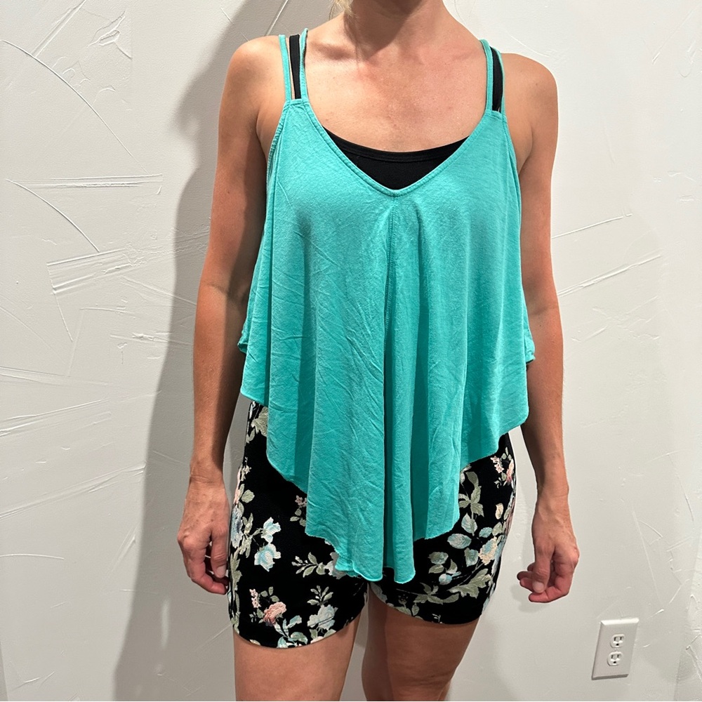 We The Free Vibrant Teal Spaghetti Strap Top, Size XS